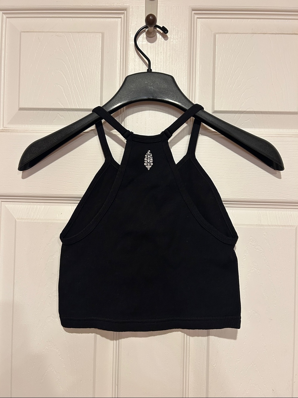 FP Movement by Free People Black Ribbed Halter Crop - Picture 4 of 4